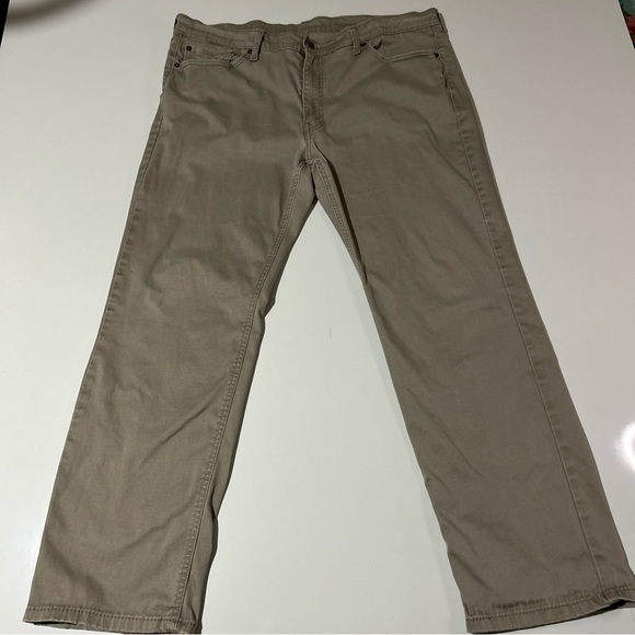 Levi’s 540 Jeans Men’s 40/32 Beige Tapered Leg Mid Rise Casual Stretch Comfort - Picture 3 of 16